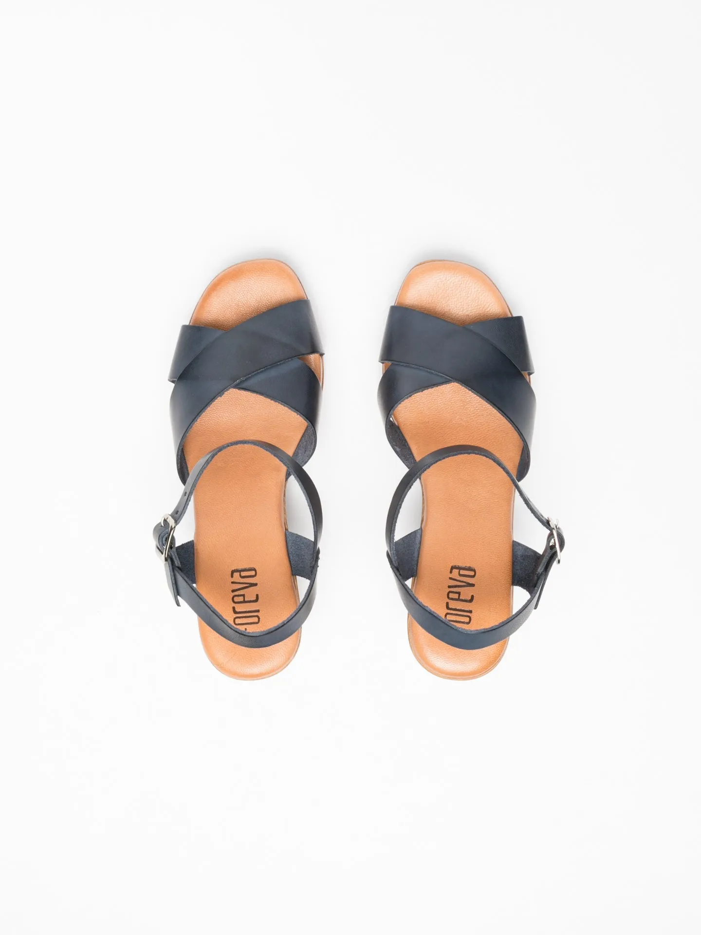 Blue Sling-Back Sandals