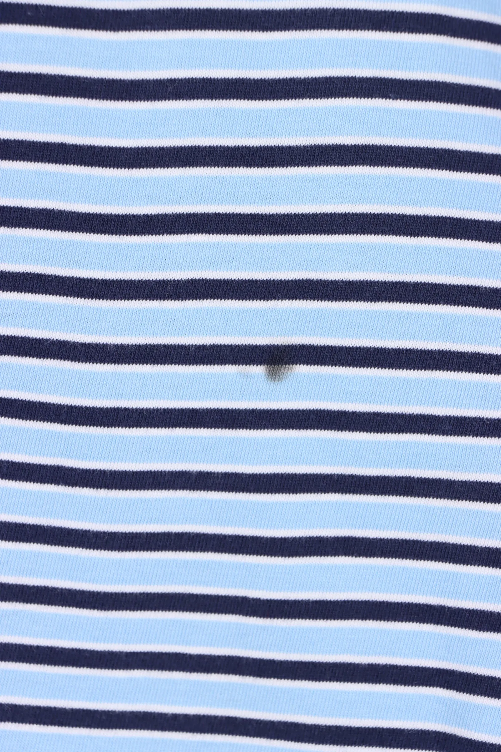 Blue Striped Ralph Lauren Polo T-Shirt (Medium-Large)