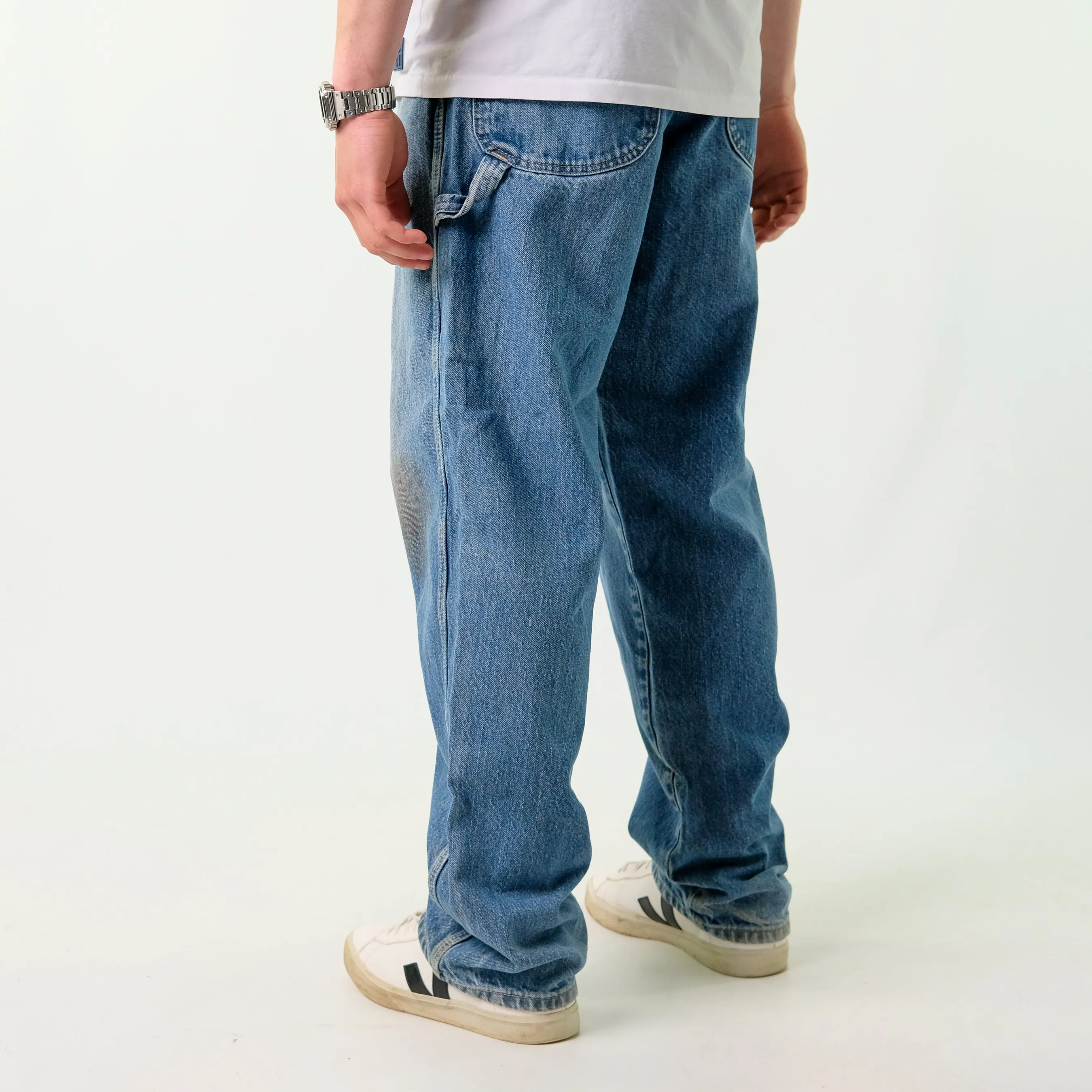 Blue y2ks Dickies Denim Carpenter Jeans Baggy Pants (38x34)