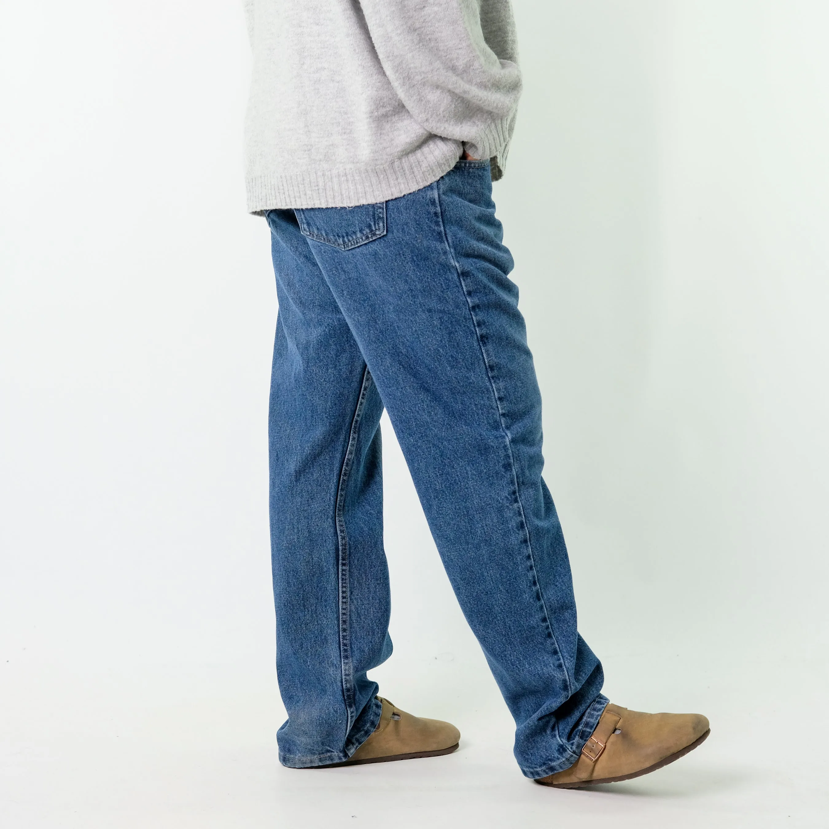 Blue y2ks Wrangler Denim Jeans Baggy Pants (38x32)