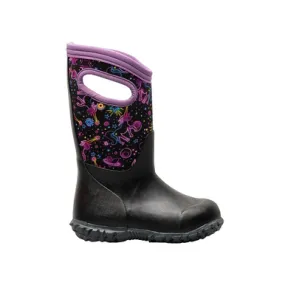 BOGS Kid's Insulated Rainboot - York Neon Black Multi