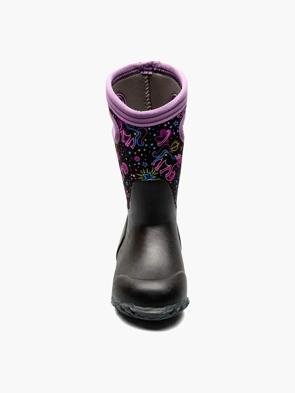 BOGS Kid's Insulated Rainboot - York Neon Black Multi