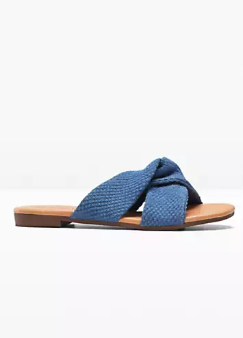 bonprix Twisted Strap Summer Slides | Grattan