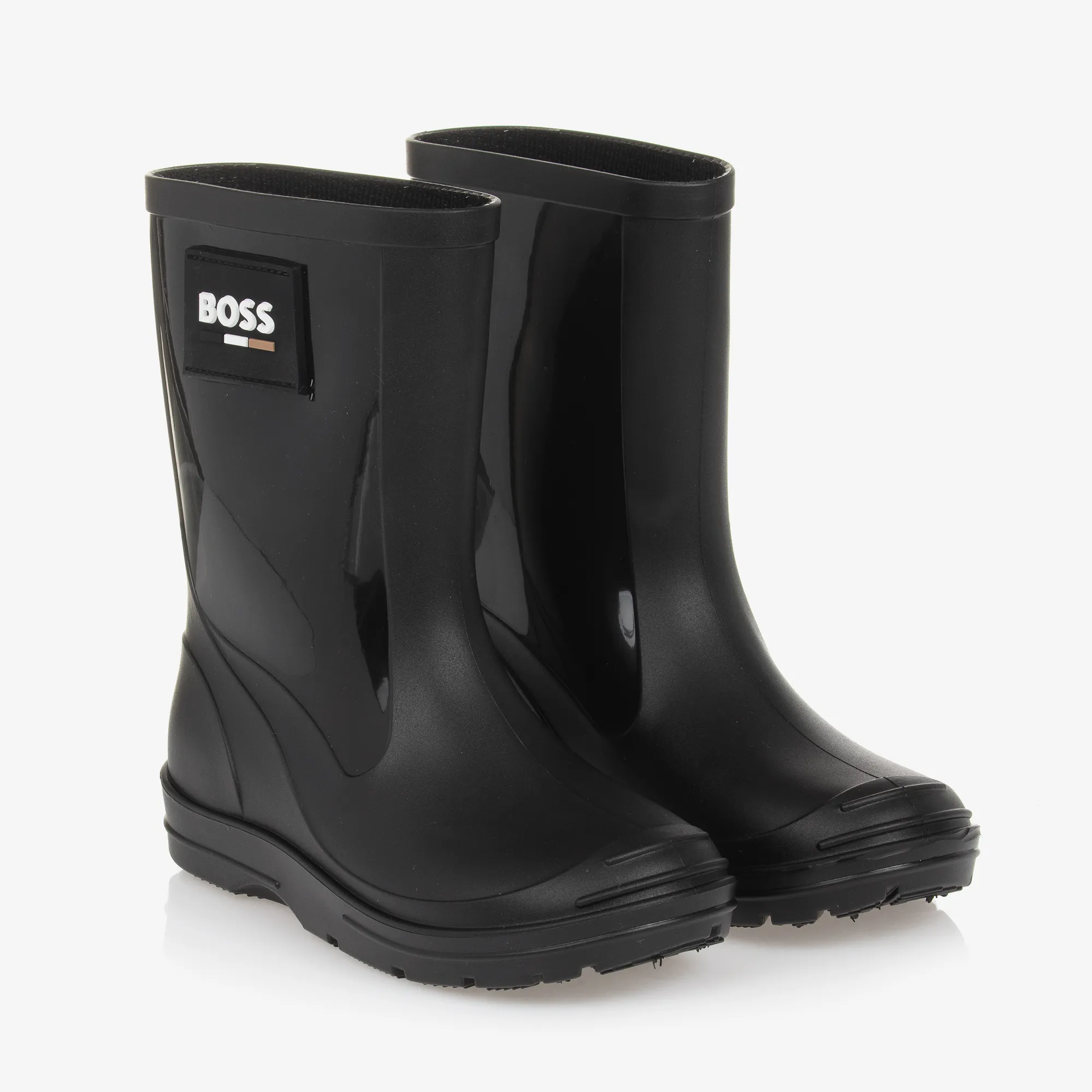 Black Rain Boots for Boys