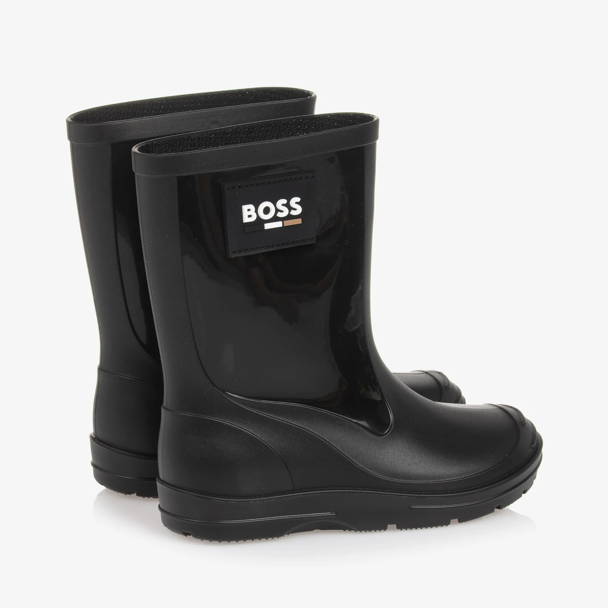 Black Rain Boots for Boys