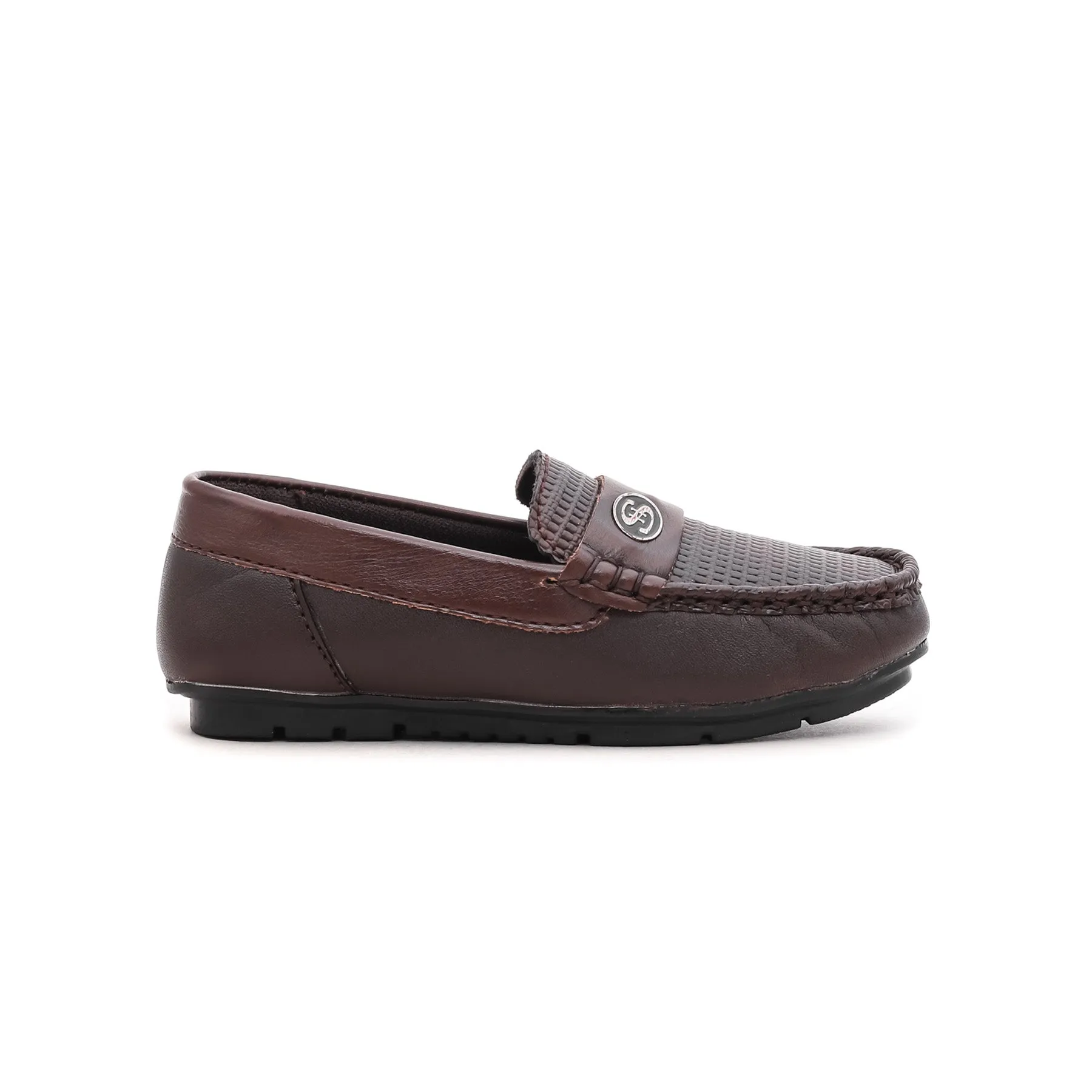 Boys Coffee Formal Moccasins KD0510