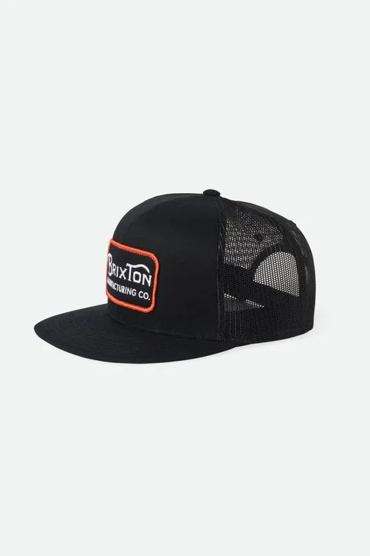 Brixton Grade HP Trucker Hat Black/Orange/White