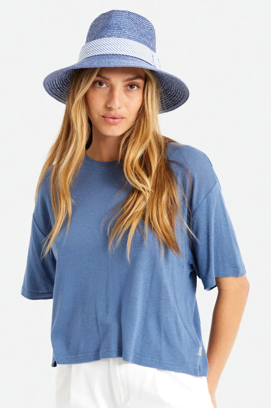 Brixton Joanna Short Brim Hat - State Blue