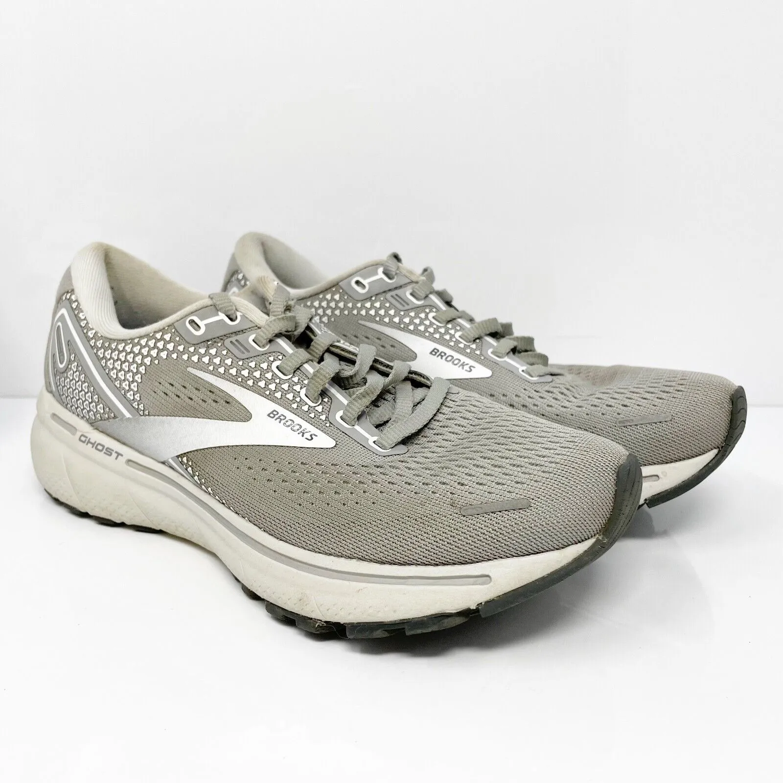 Brooks Womens Ghost 14 1203561B089 Gray Running Shoes Sneakers Size 7.5 B