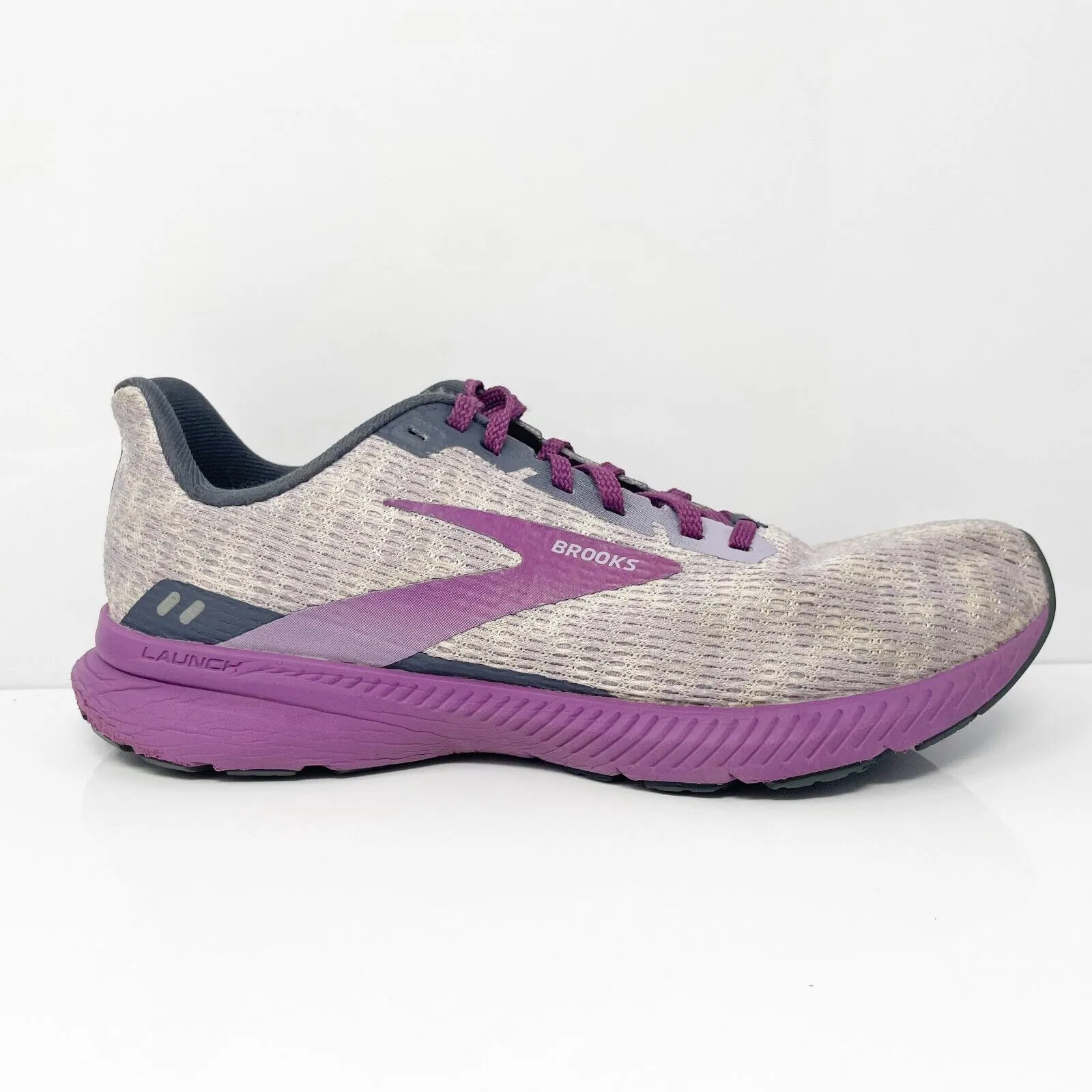 Brooks Womens Launch 8 1203451B594 Gray Running Shoes Sneakers Size 9.5 B