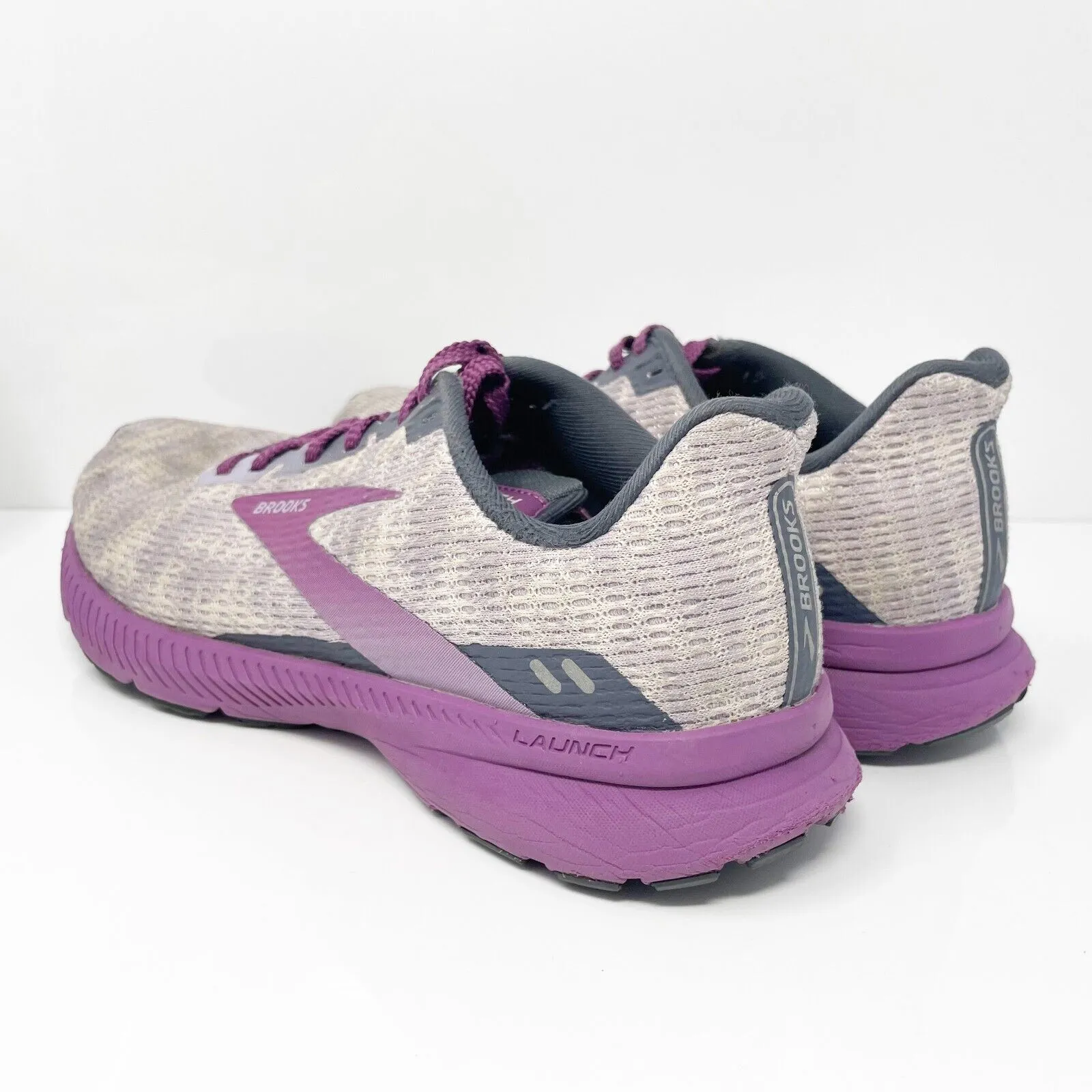 Brooks Womens Launch 8 1203451B594 Gray Running Shoes Sneakers Size 9.5 B