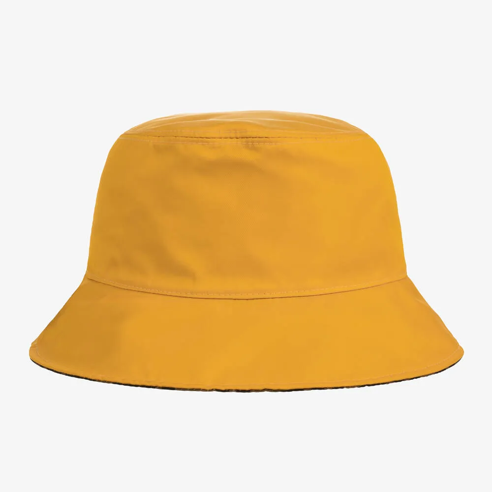 Brown FF Reversible Bucket Hat