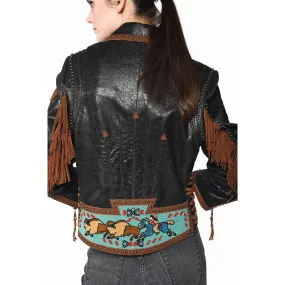 Buffalo Chase Biker Jacket by Double D Ranchwear