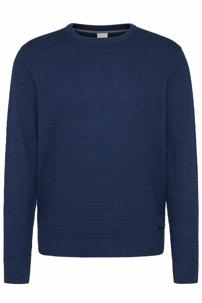 Bugatti Crew Knit Blue