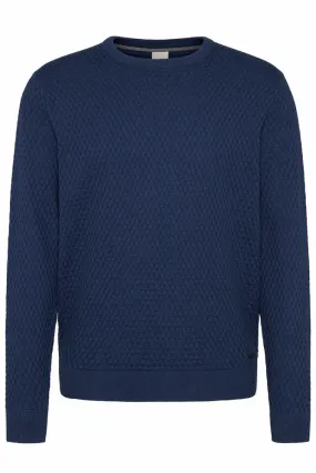 Bugatti Crew Knit Blue