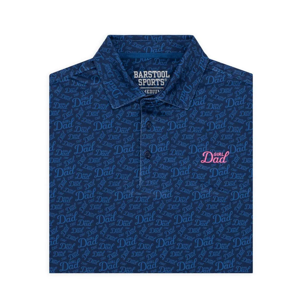 Bussin With The Boys Girl Dad Print Polo