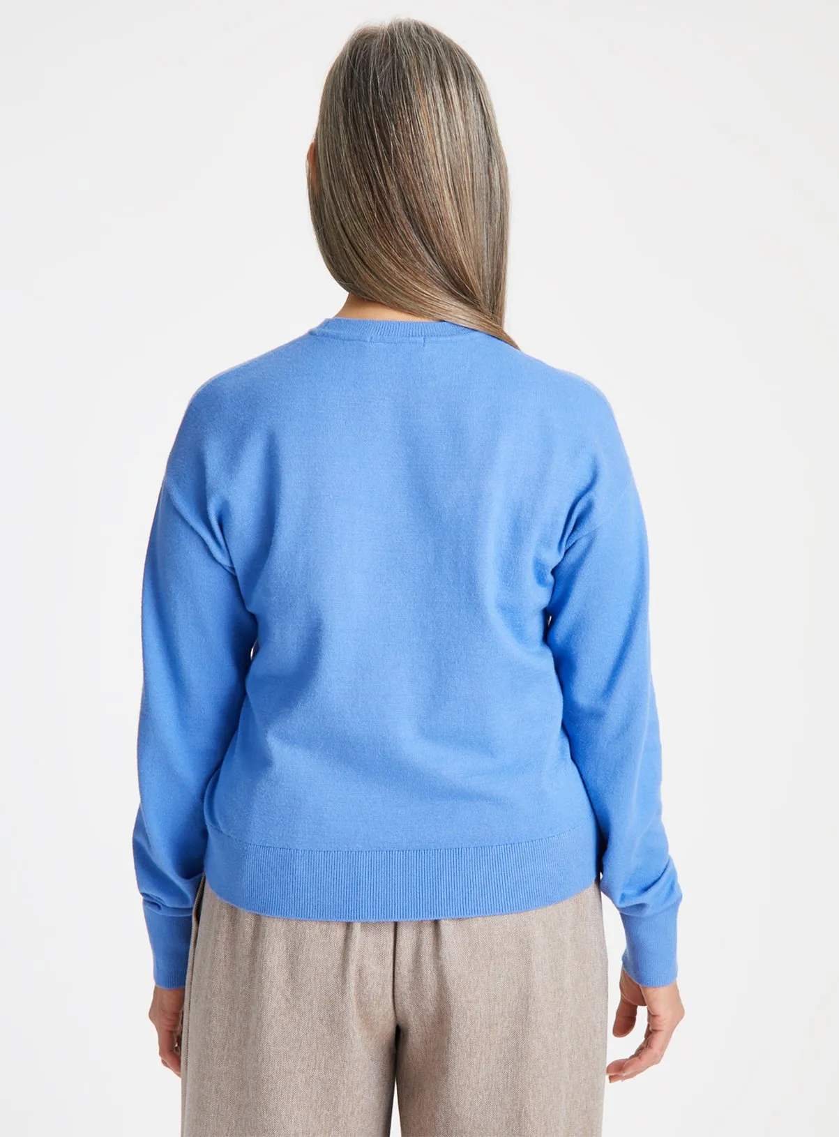 Blue Soft Touch Pocket Jumper Size 22 | Buy Jumpers Online - Tu