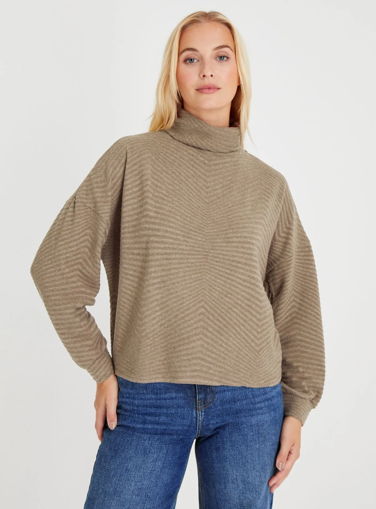 Brown Soft Touch Roll Neck Jumper Size 8 - Shop Jumpers at Tu.