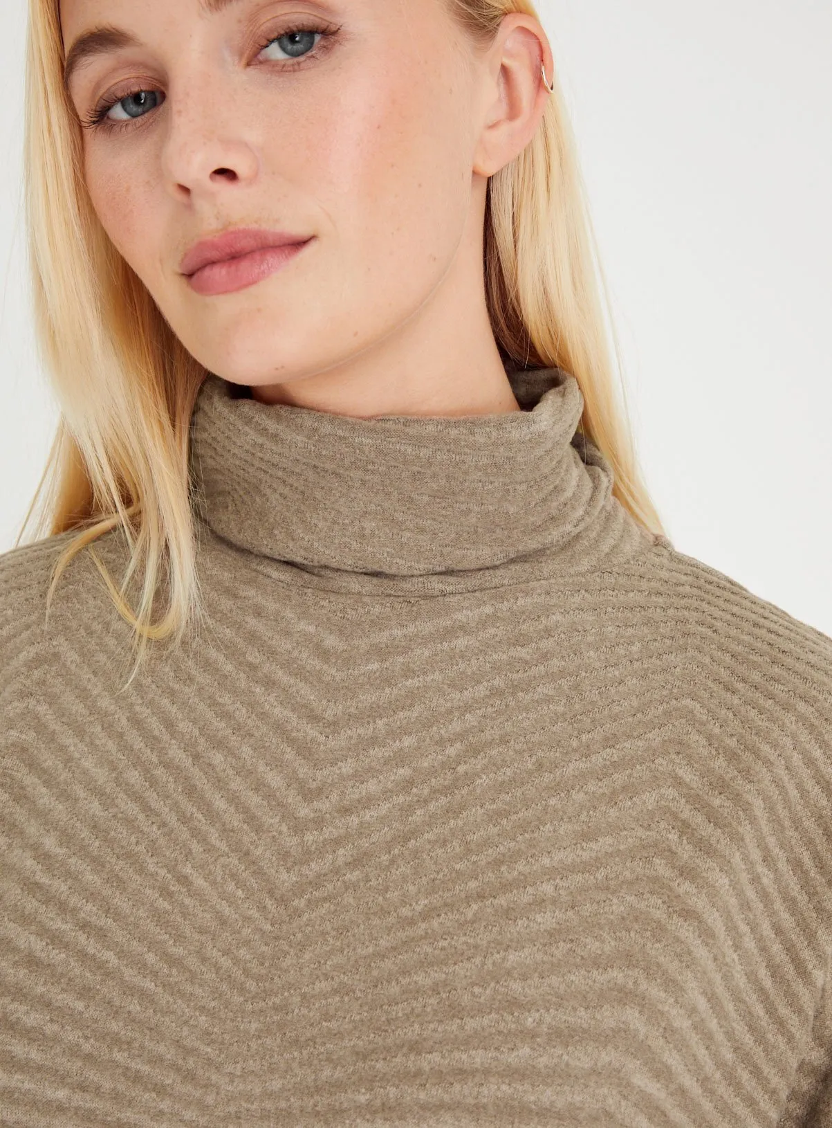 Brown Soft Touch Roll Neck Jumper Size 8 - Shop Jumpers at Tu.