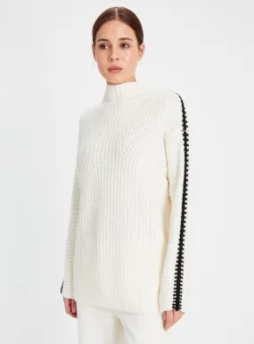 Cream Contrast Blanket Stitch Knitted Jumper - Tu Clothing €24 - Shop Now