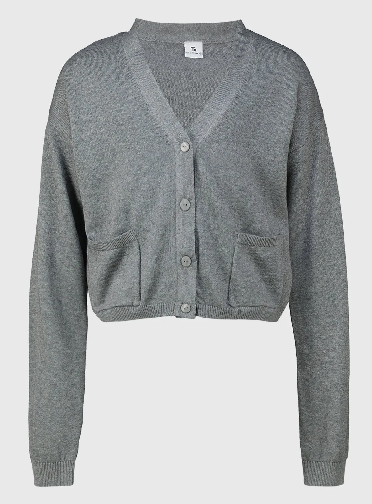 Grey V-Neck Cardigan - Buy Online | Tu Clothing