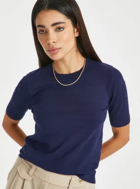 navy short sleeve jumper tu - buy soft touch - size 24