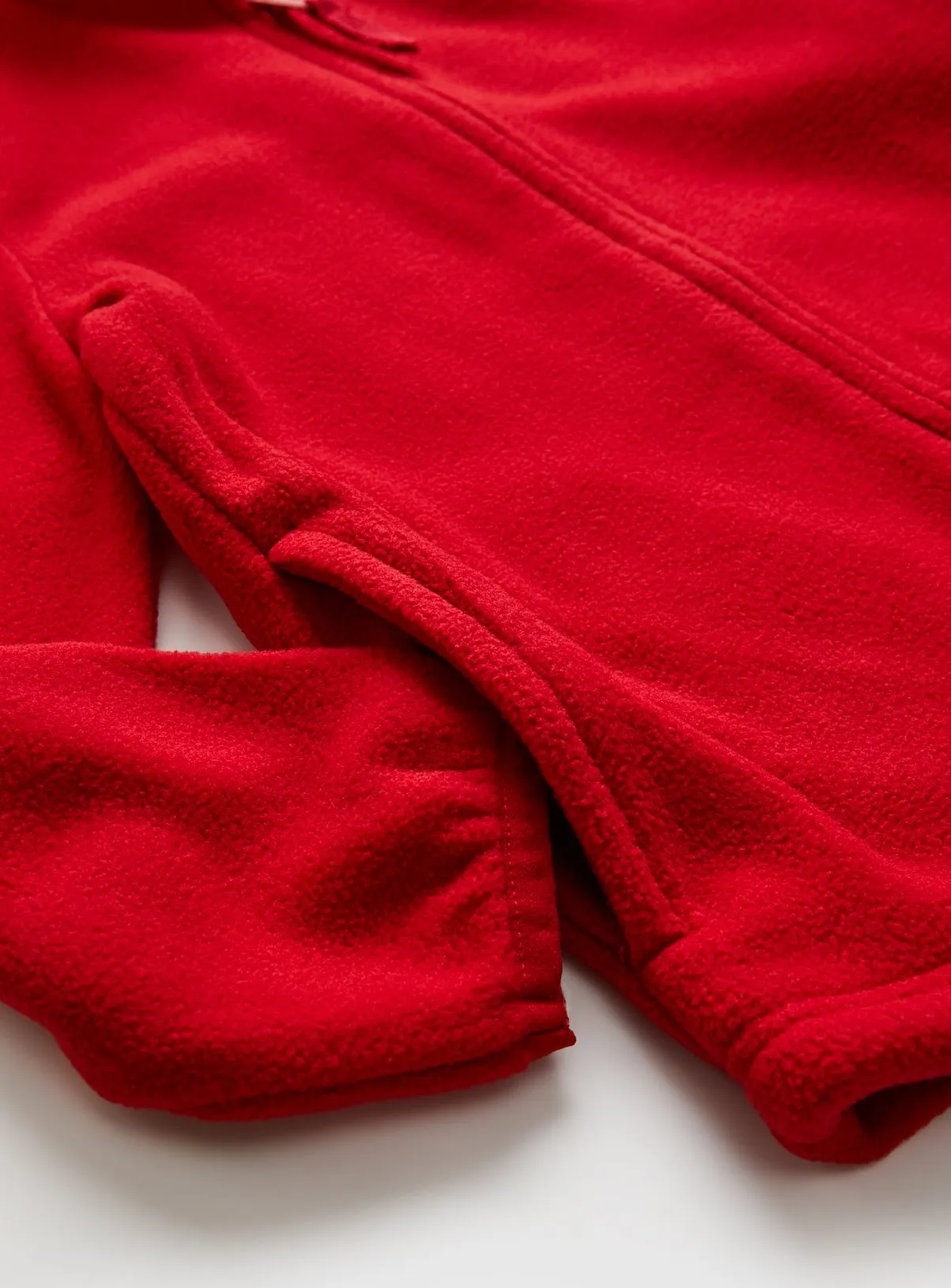 Red Zip Through Fleece for 3-Year-Olds - Shop School Jumpers and Sweatshirts at Tu