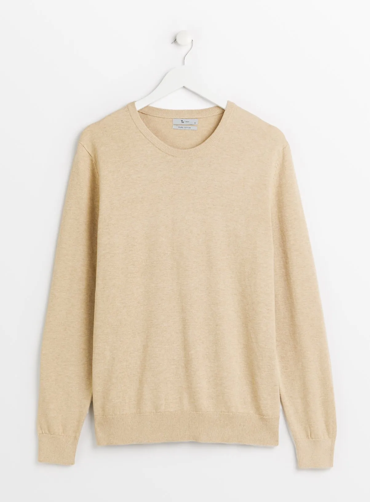 Stone Crew Neck Cotton Jumper M - Buy Online at Tu | Jumpers and Cardigans