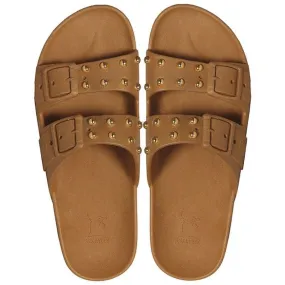 Camel Florianopolis Studded Sandals