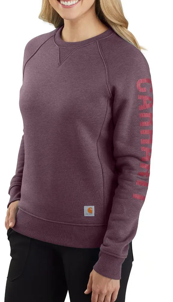 Carhartt Women's Logo Sleeve Graphic Sweatshirt - Out of Season Colors