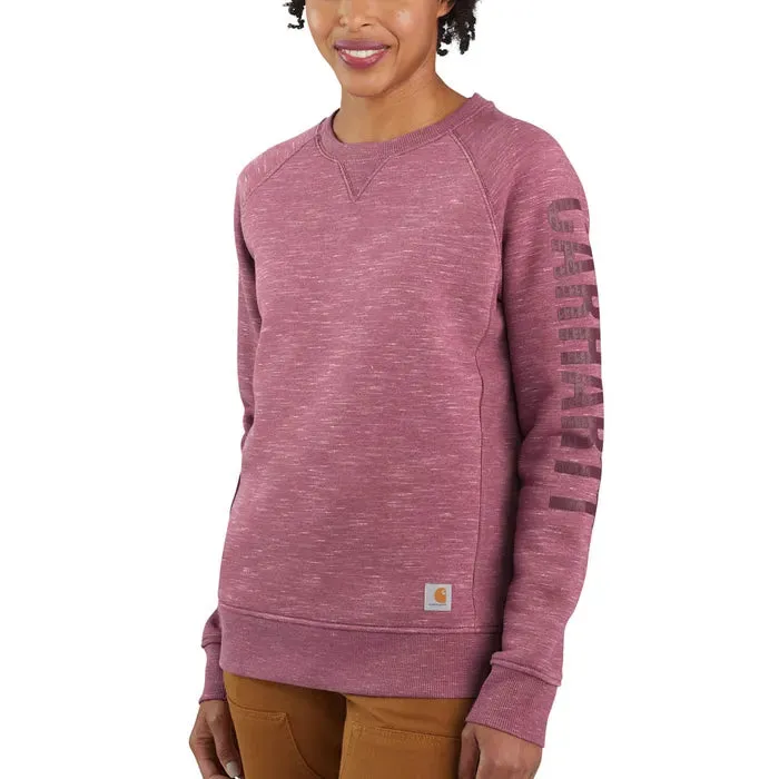 Carhartt Women's Logo Sleeve Graphic Sweatshirt - Out of Season Colors