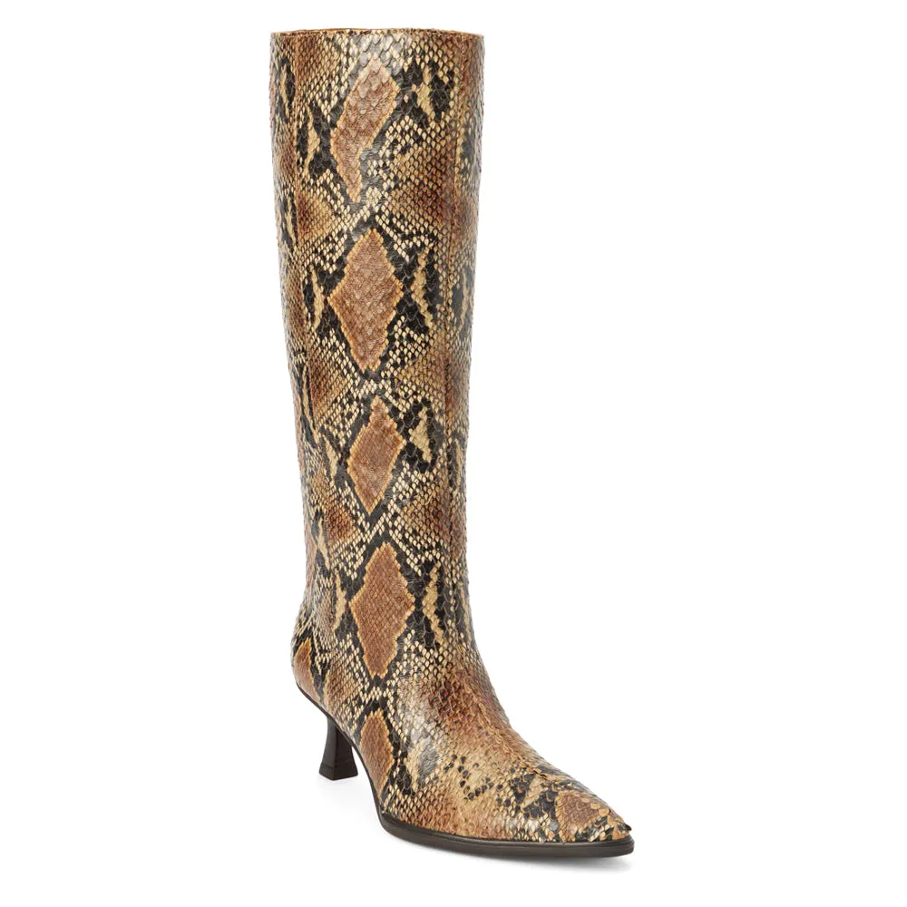 Carlos Snake Pointed Toe Pull On Boots