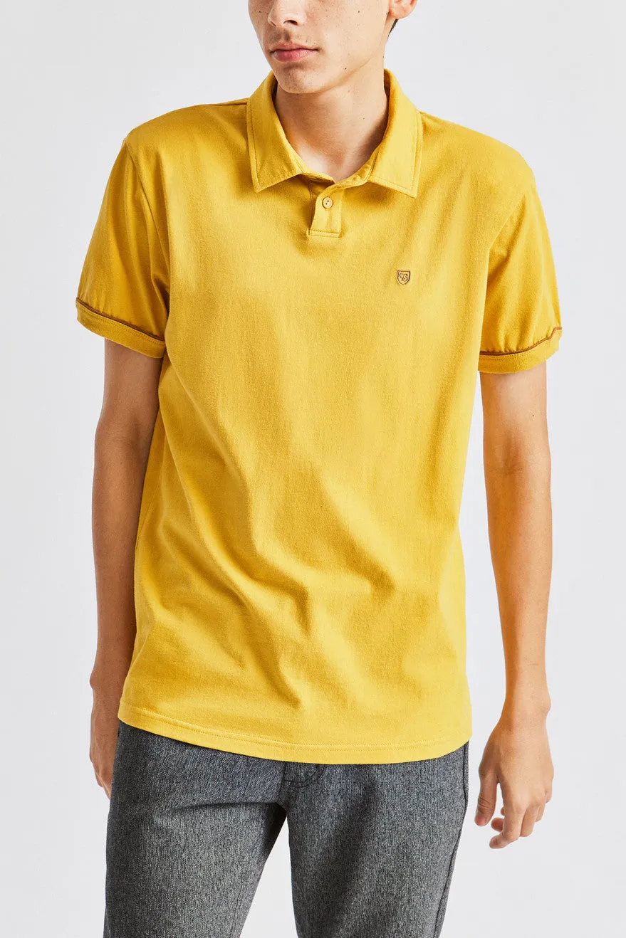 Carlos S/S Polo Knit - Sunset Yellow