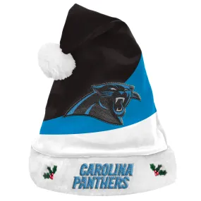 Carolina Panthers Colorblock Santa Hat