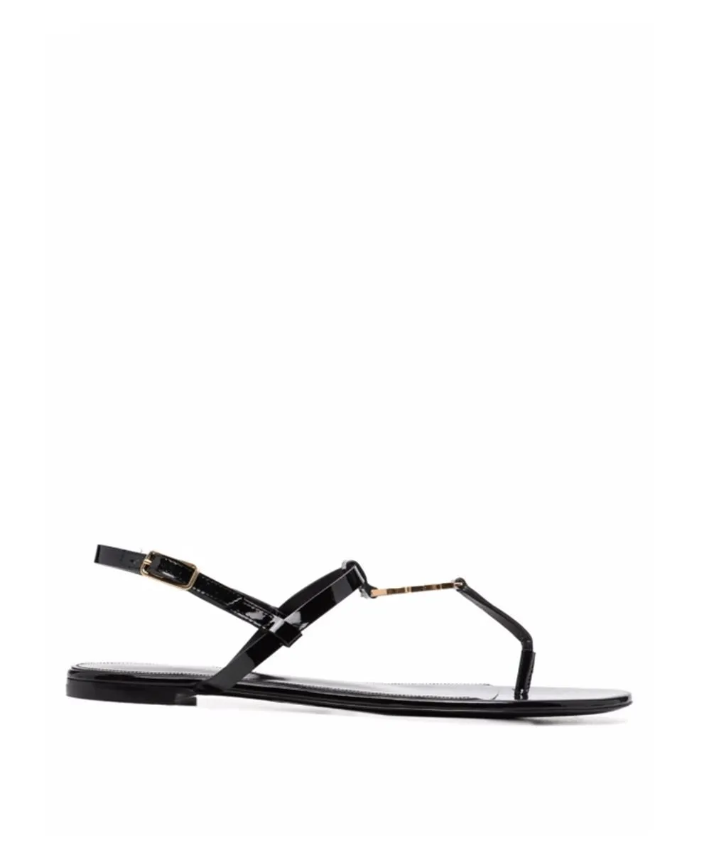 Cassandra Logo Plaque Sandals