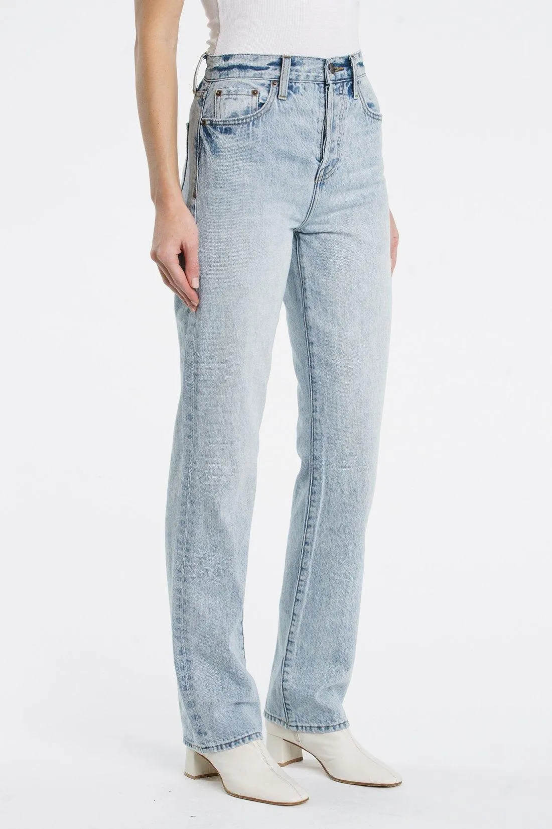 Cassie Straight Leg Jean Pistola - Clearance Sale