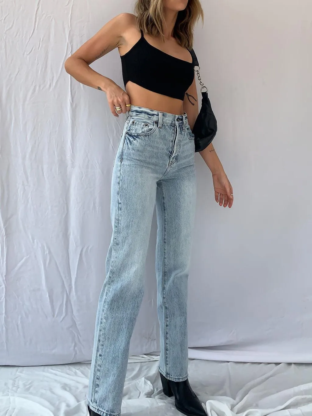 Cassie Straight Leg Jean Pistola - Clearance Sale