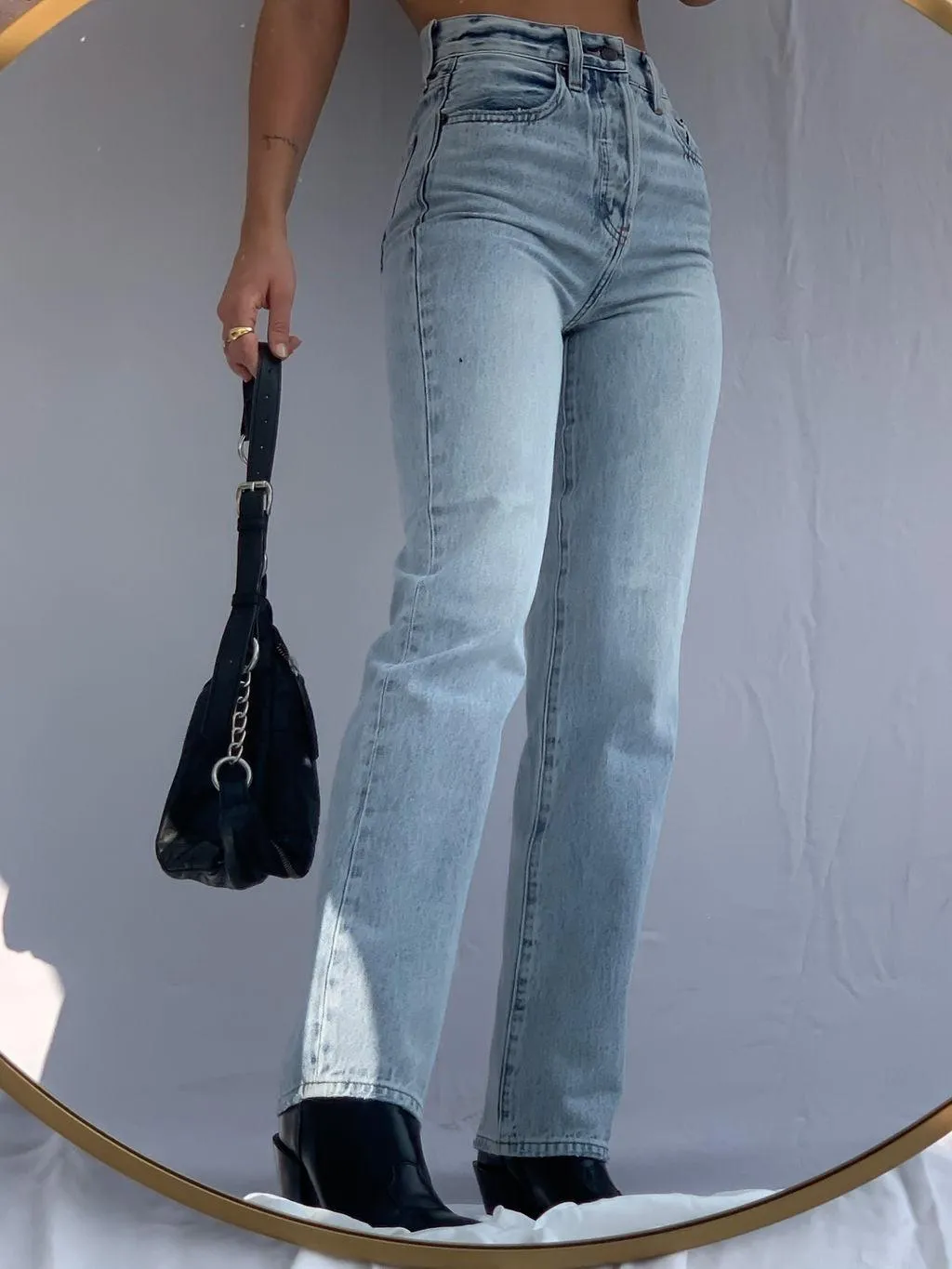 Cassie Straight Leg Jean Pistola - Clearance Sale