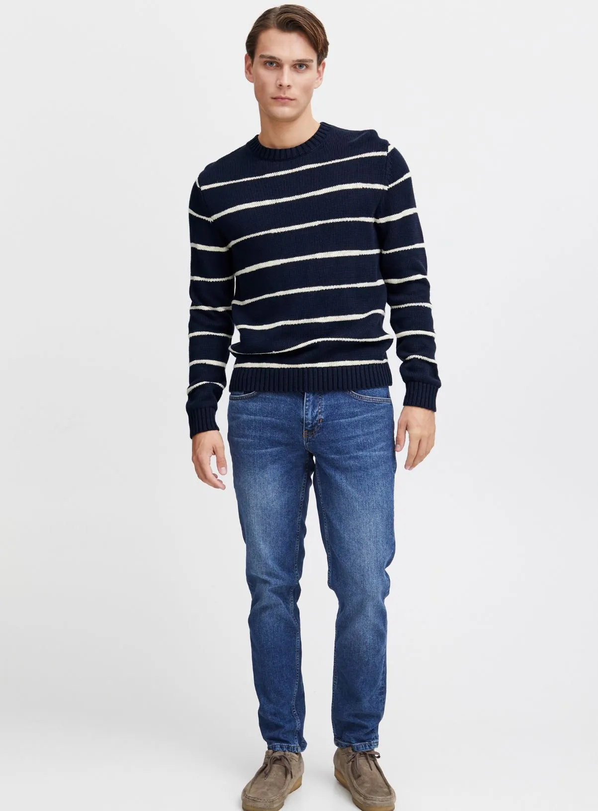 Casual Friday CFKARL Navy Striped Knit XL - Jumpers and Cardigans - Tu