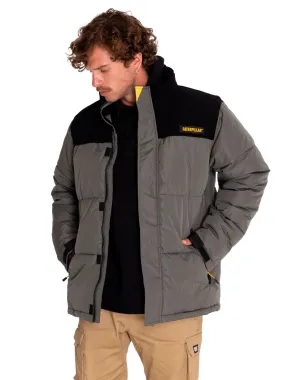 Cat Heavyweight Insulated Puffer Jacket for Men - Gunmetal