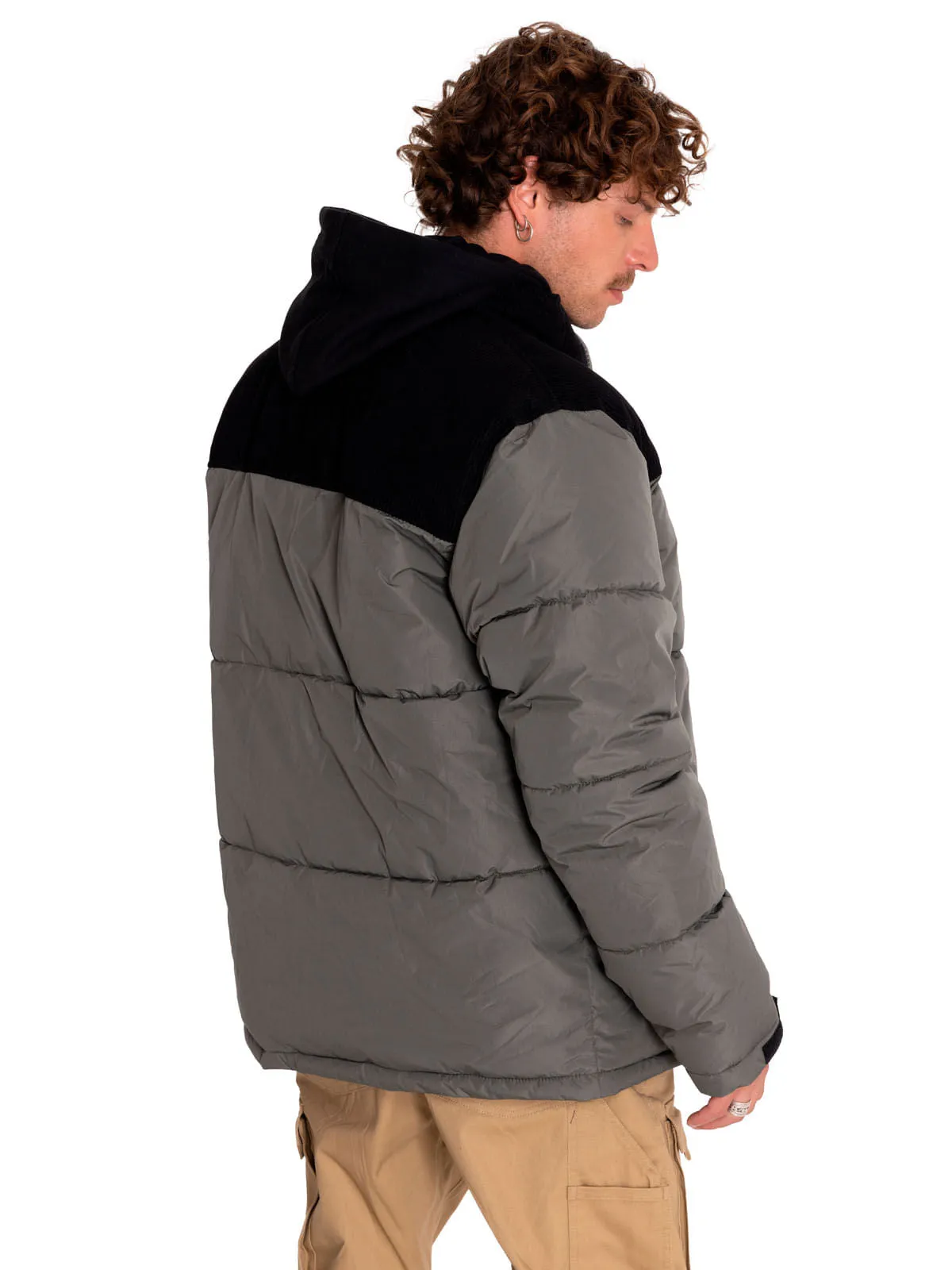 Cat Heavyweight Insulated Puffer Jacket for Men - Gunmetal