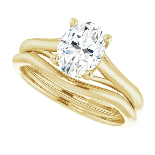 Cathryn Prong Set Cathedral Solitaire Engagement Ring - Setting only