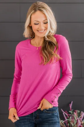 Fuchsia Knit Top