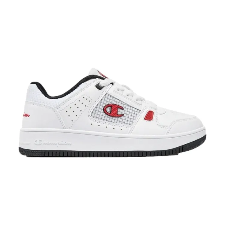 Champion S32876 Summerized Low White Red Platform Sneakers