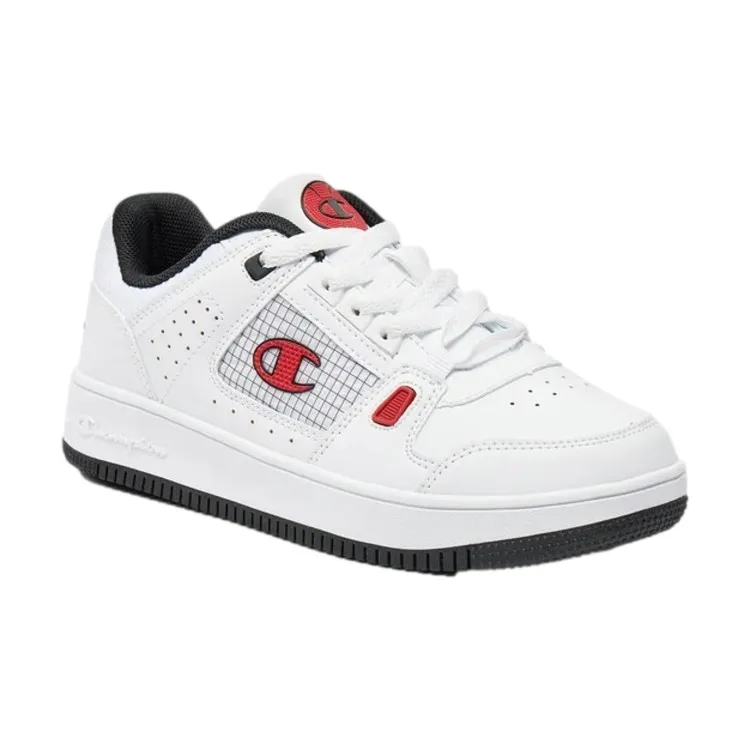 Champion S32876 Summerized Low White Red Platform Sneakers