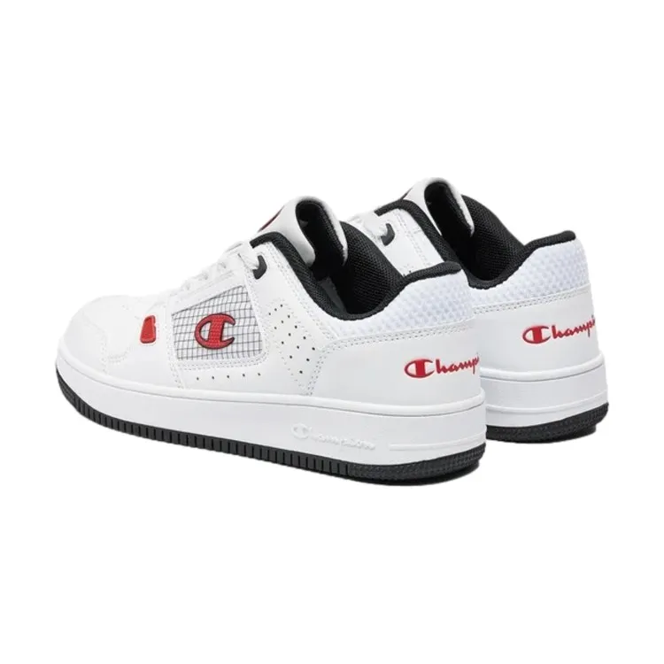 Champion S32876 Summerized Low White Red Platform Sneakers