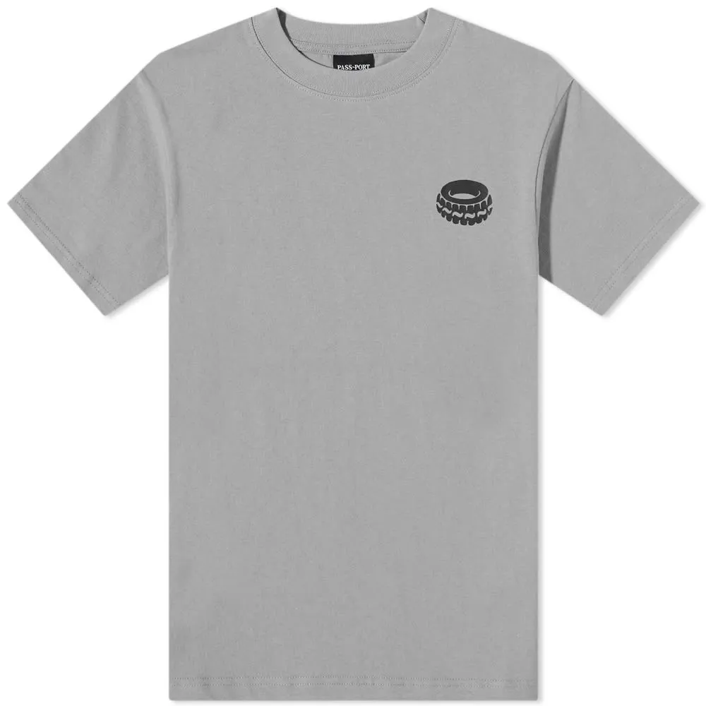 Charcoal Flat Tyre T-Shirt by Pass-Port