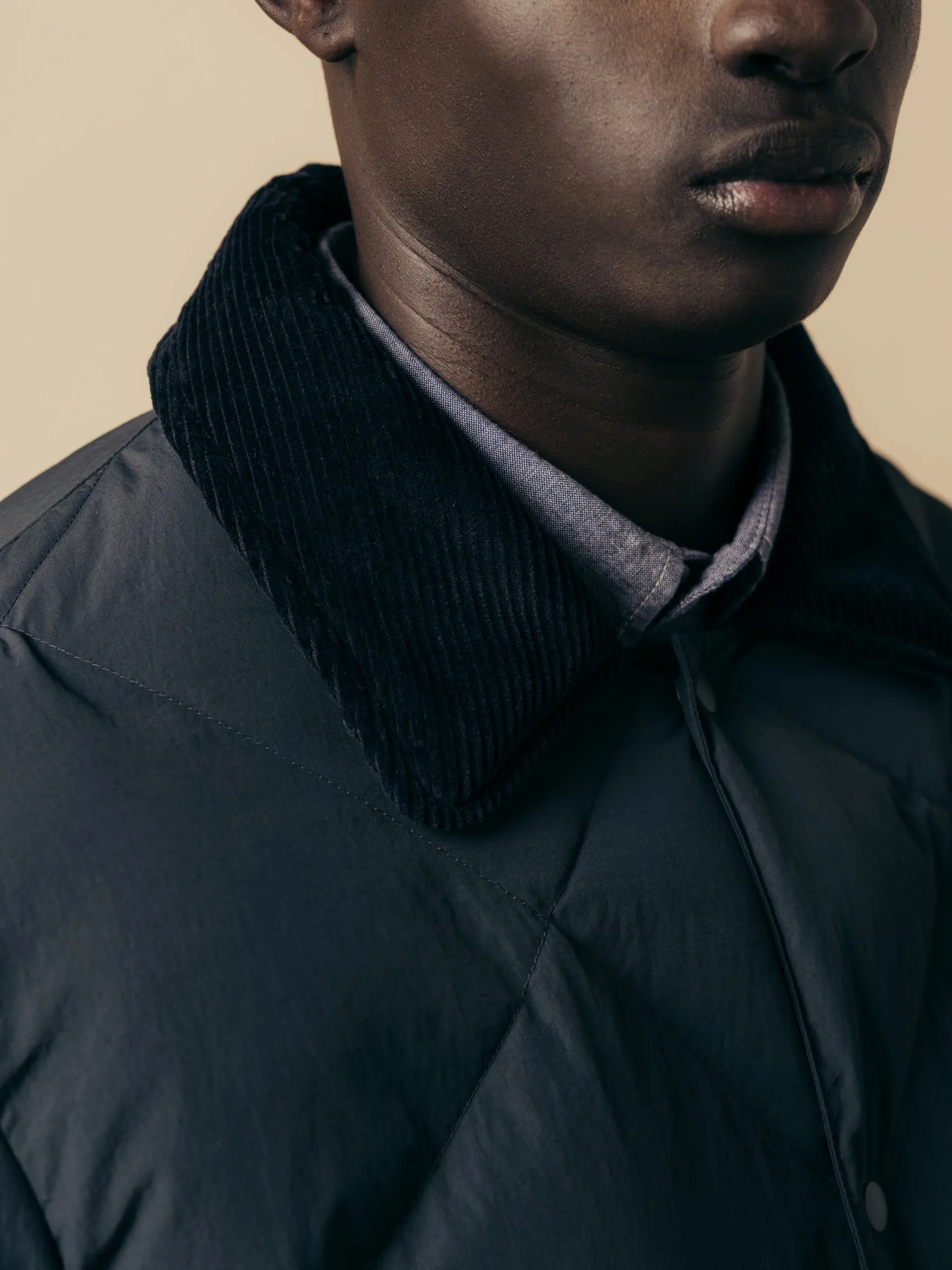 Charcoal Recycled Nylon Padded Jacket - Dunbar