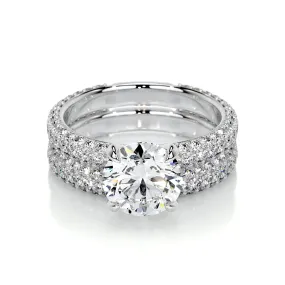 Charlotte Lab Grown Diamond Bridal Set -Platinum