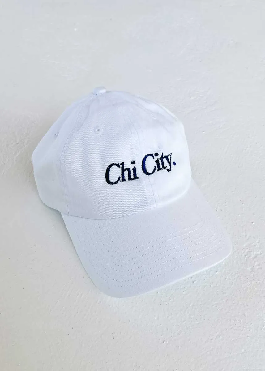 Chi City Dad Hat - White